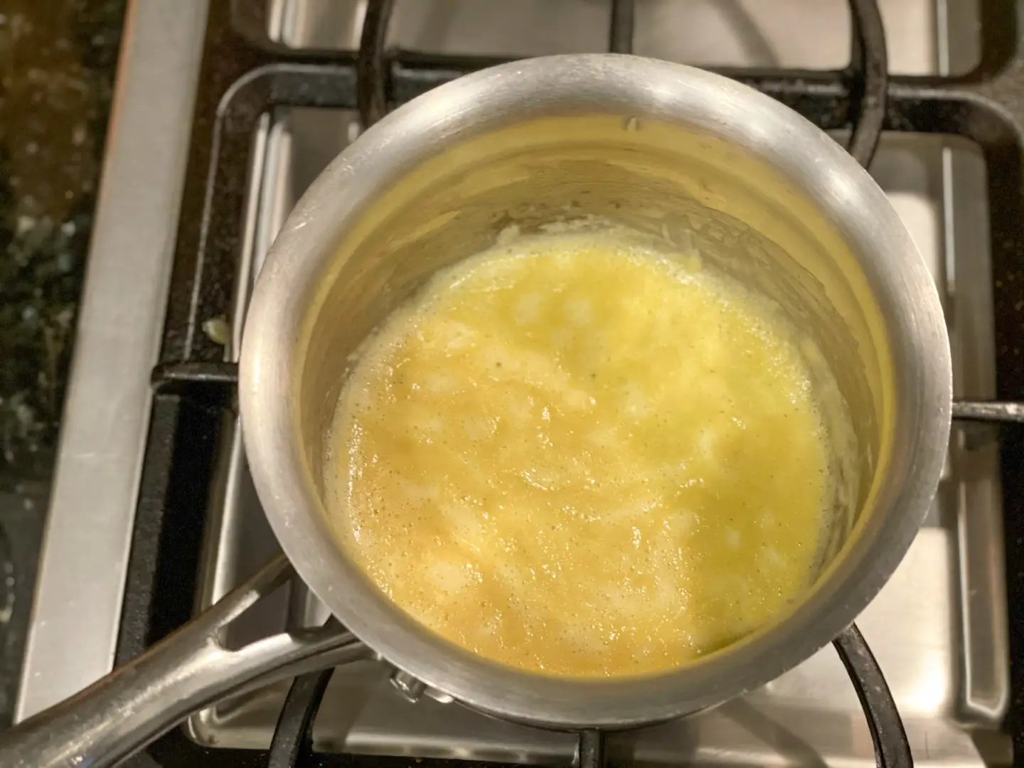 Butter and flour in a saucepan