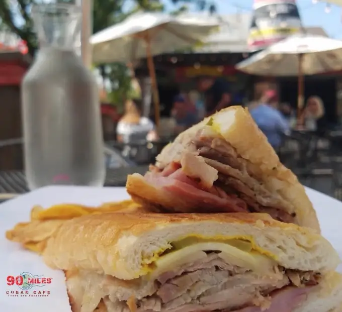 Cuban sandwich from 90 Miles Cafe.