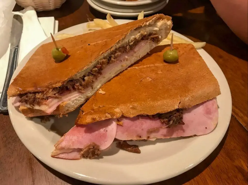 A Cuban sandwich served at Cuban Food’s Bakert and Restaurant.
