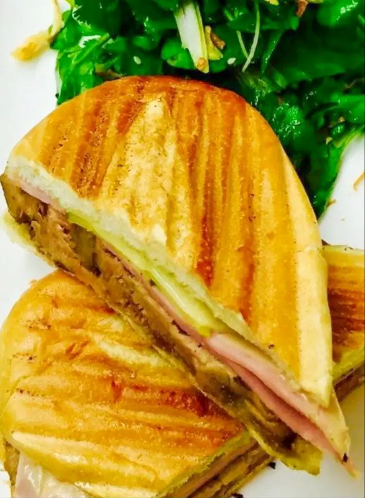 A Cuban sandwich and salad from Cortadito Cuban Cuisine restaurant.