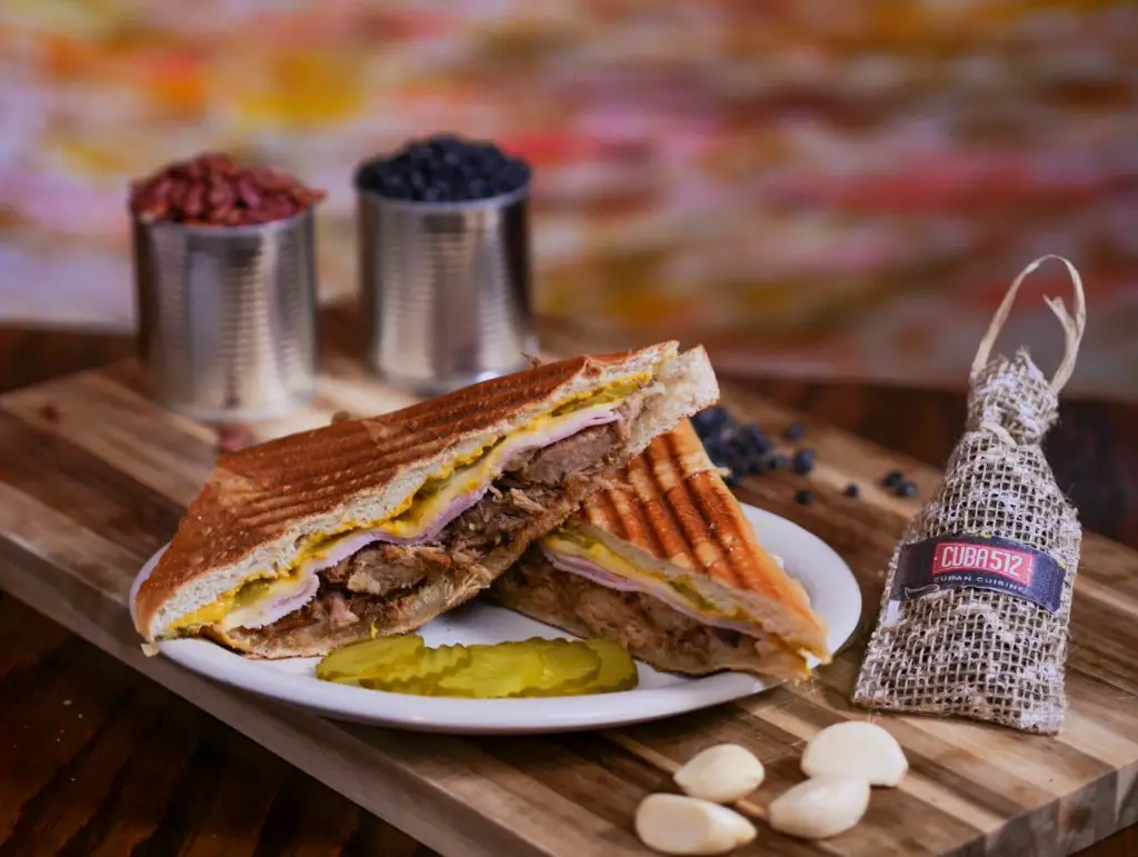 A delicious sandwich Cubano from Cuba 512.