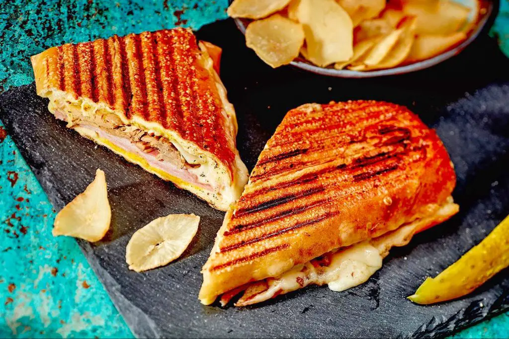 A sandwich Cubano served at Victor’s Cafe in New York City.