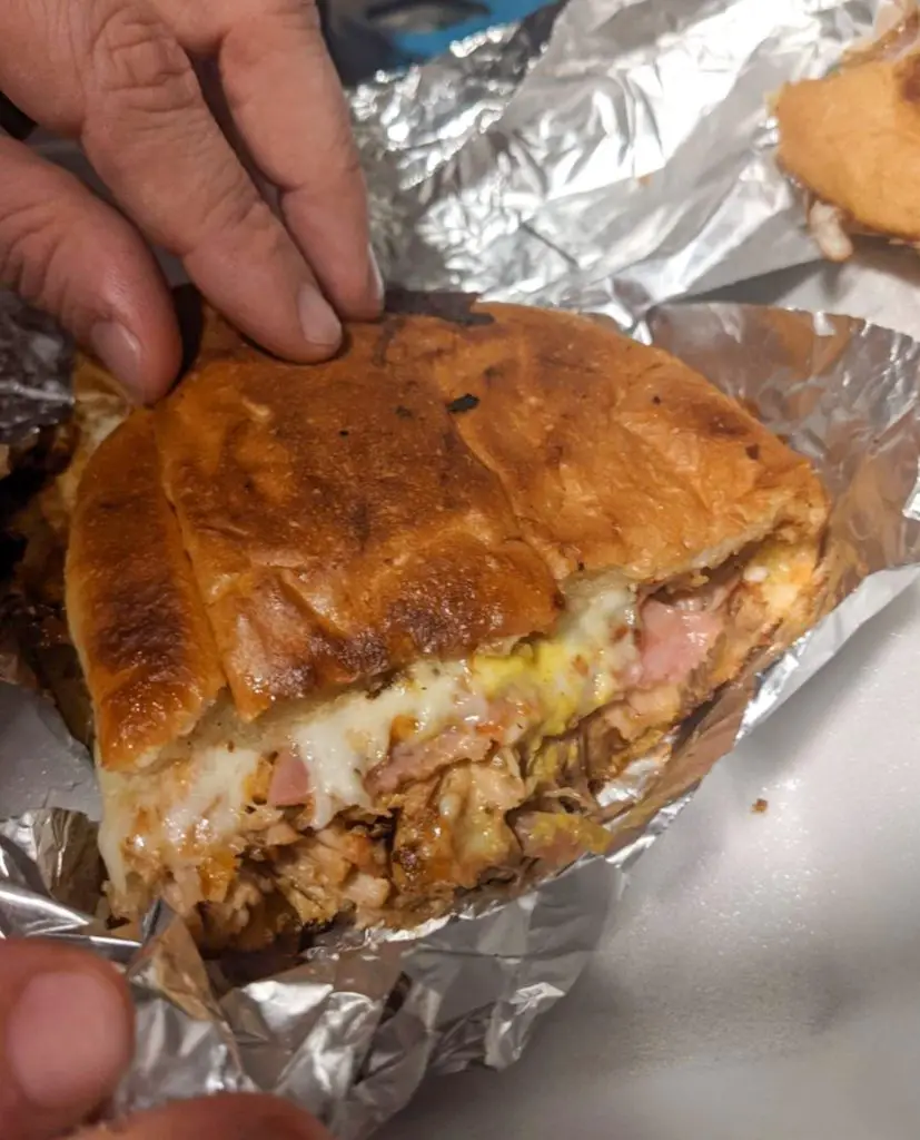 A Cuban sandwich from Exotic Latin Grill.